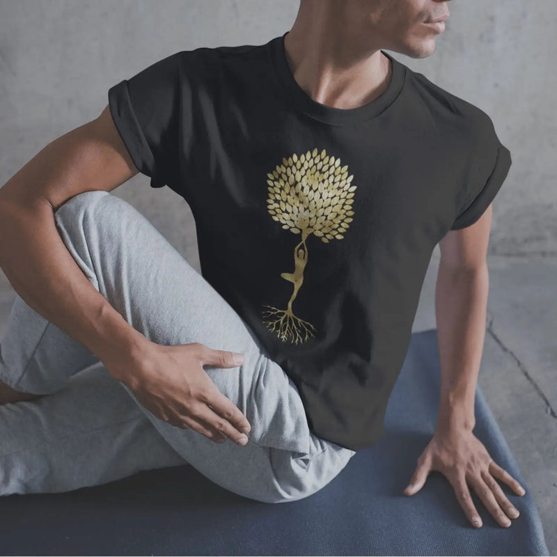 Yoga Tree of Life Vrikasana Tree Pose Men&