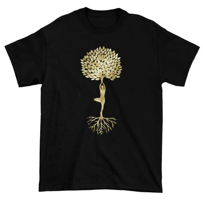 Yoga Tree of Life Vrikasana Tree Pose Men's T-Shirt XXL