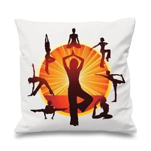 Yoga Wheel Sofa Cushion White