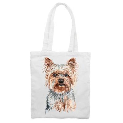 Yorkshire Terrier Yorkie Portrait Cute Dog Lovers Gift Tote Shoulder Shopping Bag