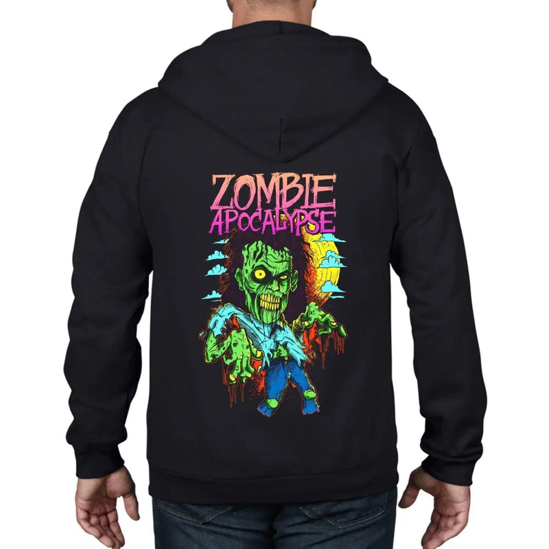 Zombie Apocalypse Unisex Full Zip Hoodie XL