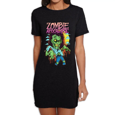 Zombie Apocalypse Women's T-Shirt Dress M