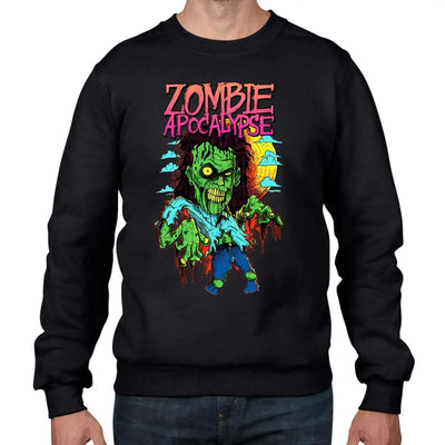 Zombie Apocolypse Halloween Men's Sweatshirt Jumper M