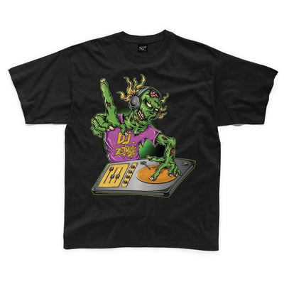 Zombie Dj Kids Childrens T-Shirt 7-8